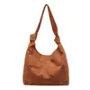 Bolso de Axila de Diseño Nicho para Mujer 2025 Nuevo Otoño e Invierno Retro Recortado Bolso de Hombro Versátil Bolso Tote para Viajeros