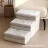 Escada de Escalada para Cães de Estimação, Armazenamento Multifuncional, Degraus de Cama para Gatos e Cães, Escadas Dobráveis de Veludo para Gatos e Cães, Tapete de Degrau para Cachorros