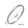 Pulseira feminina aço titânio europeia e americana que não desbota aço inoxidável pulseira diamante simples moda temperamento joias atacado joias