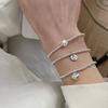 Nueva Pulsera de Cuentas Transfronteriza Europea y Americana para Mujer Pulsera Elegante Elegante de Tres Piezas de Moda Retro Pulsera Creativa de Moda