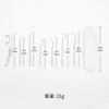 Set Portátil de Cubo con Palillos y Hilo Dental de Acero Inoxidable 304, Set Portátil de Siete Piezas para Eliminar Manchas Dentales, Set de Cuidado Bucal, Palillo