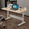 Escritorio con altura ajustable, escritorio de estudio para niños, escritorio de computadora para estudiantes en casa, escritorio de escritura de escritorio para estudiantes de secundaria, escritorio de escritura accionado por manivela