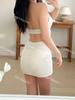 Novo Maiô Coreia do Sul Decote V Profundo Fenda Conjunto de Três Peças Feminino Celebridade da Internet Puro Desejo Decote Halter Amarrar Saia Quadril Renda Sexy Garota Quente