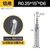 Huhao 55 cortador de fresagem de ponta de esfera de conicidade de duas bordas revestido de aço tungstênio cortador inclinado de aço cortador de fresagem de ponta de metal duro