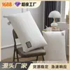 Funda de Almohada de Algodón Tejido, Esponjosa, Muy Elástica, Suave, Protectora del Cuello, Ayuda para Dormir para Uso en Casa, Alojamiento Temporal y Regalo al por Mayor