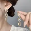 Amazon Dia da Independência Americana Brincos Longos com Franjas Amor Estilo Exagerado Personalizado Brincos Super Brilhantes Femininos Acessórios de Orelha