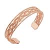 Pulsera abierta de metal tricolor europea y americana directa de fábrica, pulsera Joker tejida simple con torsión de alambre, un cabello