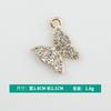 Jóias DIY acessórios borboleta liga diamante pingente brincos pingente chave colar pingente fabricantes atacado