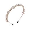 Diadema de Pedrería Femenina Celebridad de Internet 2025 Nueva Versátil Elegante Sencilla Horquilla Coreana de Cristal Diadema Accesorios para la Cabeza