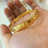 Pulsera de joyería Sister Huang superventas pulsera chapada en oro de 24k para mujer pulsera de oro de imitación push-pull pulsera chapada en oro de latón puro 10N