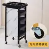 Carro Pequeño de Peluquería Carrito de Herramientas para Barbería Permanente Tinte Carrito de Mano con Palanca Salón de Belleza Gabinete de Herramientas Multifuncional Otro