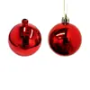 Bolas de Natal Galvanizadas, Enfeites de Árvore de Natal, Bolas de Plástico, Bolas Redondas Penduradas para Shopping Centers, Forma Redonda Brilhante