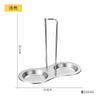 Aço inoxidável sopa colher, rack, panela quente novo, colher, colher, sopa Colander, concha, rack, caixa de presente, rack, rack de louça, personalizado