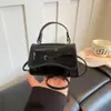Bolso Pequeño Cuadrado Casual para Viajes Diarios con Diseño Brillante Nuevo Estilo 2026 Color Sólido Textura Moda Chic Simple Bolso de Hombro para Mujer