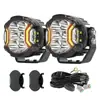 Focos para Pilar A Wrangler de Alta Luminosidad, Iluminación por Tres Lados, Focos para Pilar A de Vehículo Todoterreno al por Mayor Transfronterizo