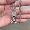 Nova Colar Fofo Ano do Tigre da Vida Masculino Tendência Masculina Distintivo Membros Pingente Móvel Pequena Multidão Corrente Longa de Lã para Mulheres