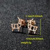 2026 Primavera Nuevo Estilo Cactus Pájaro Flamenco Montaña Nevada Piña Aretes Mini Perforación Accesorios Pequeños para Oreja En Stock