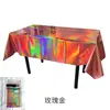 Toalha de Mesa Lisa a Laser para Animais de Estimação Novo Modelo Transfronteiriça Decoração de Festa Descartável Toalha de Mesa à Prova d'Água e de Óleo