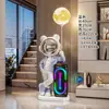 2026 Novo Modelo Astronauta Grande Enfeite de Chão Alto Alto-Falante Bluetooth Decoração para Sala de Estar Gabinete de TV e Lateral do Sofá