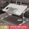 Mesa de cama dobrável com altura ajustável, mesa de escrita simples para estudantes de dormitório, mesa de estudo com suporte de altura ajustável
