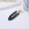 Pinza Multicolor de Acetato para Flequillo, Pinza para el Cabello de la Frente, Pasador de Maquillaje sin Costuras, Pinza de Acrílico para Cabello Suelto