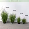 Simulación Transfronteriza Hierba de Cebolla Oruga Esponjosa Hierba de Juncos Plantas Verdes Falsas Densas Adornos de Paisajismo Decoración de Escaparates Multicolor Múltiples Tamaños