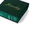 Caja de Papel Anillo, Pendientes, Collar Juego de Tres Piezas Caja de Empaque para Joyería, Caja de Papel con Diseño Floral para Anillos, Caja de Regalo para Joyería
