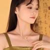 Collar Tao Yao de Plata de Ley S925 para Mujer, Colgante de Lujo Ligero de Nicho de Gama Alta, Exquisita Cadena para Clavícula Versátil con Borla, Regalo para Novia