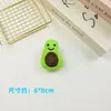 Peluche de dibujos animados piezas abiertas lindos accesorios de frutas sandía fresa aguacate zanahoria materiales semiacabados para accesorios para el cabello