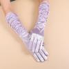 Guantes de novia largos retro, accesorios para fotos de boda, cosplay, guantes de mujer, etiqueta de fiesta, guantes de colores