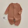 Mameluco para bebé primavera y otoño cómodo pijama de algodón puro mameluco de manga larga para recién nacido mameluco sin costuras para bebé