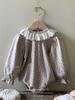 Ropa para Niños Jenny Conjunto de Otoño Camiseta Base con Cuello de Encaje para Bebé Niña Mameluco Floral de Manga Larga