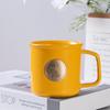 Taza Xingba Feng Bronce Bronce Cobre Esmalte Taza Sello de Cobre Taza de Agua Cerámica Logo Creativo Regalo de Apertura