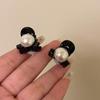 French Retro Pearl Hairpin High-end Side Fringe Clip Pequeno Grab Clip Front Princess Head Broken Hairpin Acessórios para o cabelo