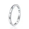 Anillo de Plata de Ley 925 Versión Coreana, Anillo para el Dedo Meñique, Anillo Chapado en Oro de 18 Quilates, Anillo de Moissanita Simple y Moderno, Venta al por Mayor Transfronteriza