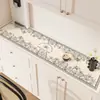 Alfombrilla de entrada de lujo ligero y de alta gama, alfombrilla protectora para encimera de mueble de comedor, zapatero, mueble de vino anti-suciedad, mueble de TV