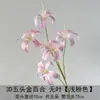 Flores Artificiais Simuladas 3D de Lírio Dourado de Cinco Cabeças para Casamento Arranjo de Flores em Camadas Decoração Suave Cena Corredor Flores de Teto Atacado