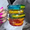 Caneca com Design de Livro Pintado, Artesanato em Resina 3D em Formato de Livro Estilo Europeu, Decoração de Mesa, Presente Criativo