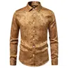 Otoño/Invierno 2026 Nuevo Talla Europea Amazon Camisa Casual de Manga Larga para Hombre Moda Transfronteriza para Hombre Camisa Estampada
