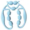 Masajeador de Piernas de Nueve Ruedas, Rodillo Circular de Sujeción de Piernas, Herramienta de Masaje de Piernas Grande y Pequeña, Rodillo de Masaje para Alivio Muscular de Piernas