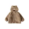 Conjunto de Pelúcia de Urso para Meninas Wulibu Quente Outono e Inverno 2026 Novo Casaco e Calça Infantis Fofos Tendência