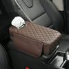 Caja de reposabrazos para coche nuevo, cojín elevador, bolsa de almacenamiento para pañuelos de coche con bolsillo, funda de almohada central