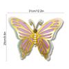 Adhesivo de pared de mariposa hueca tridimensional 3D de cuatro capas, mariposa de papel nacarado, decoración para fiestas navideñas, bodas, hogar