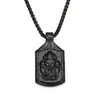 Viking Nórdico Retrô Capacete de Odin Pingente de Aço Titânio Pirata Estiloso Moda Tendência Colar com Pingente Masculino Atacado