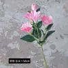 Bestseller transfronterizo: Orquídea espada artificial de 3 cabezas para decoración de bodas y del hogar, accesorio fotográfico de flor artificial de alta gama
