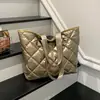 Bolso Tote Casual de Gran Capacidad para Mujer de Otoño, Bolso de Mano Acolchado de Moda Tendencia, Bolso de Hombro para el Viaje Diario