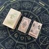 Baralho de Tarot Dourado Waite Carta de Tarot Tarot Impressão Colorida Carta de Tarot PVC Impermeável Jogo de Mesa de Tarot Toalha de Mesa