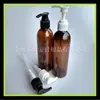 Bomba rotatoria botella marrón 250ml botella de champú botella de leche de esencia botella de detergente para mascotas botella de limpiador facial