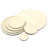 Rodajas de madera redondas tablas de madera tableros artificiales tablas de madera pequeñas tableros compuestos tableros de madera delgados materiales para maquetas de mesa de arena rodajas de madera redondas de 3 mm