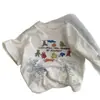 Camiseta infantil de verão super macia, nova, com estampa ativa coreana, de manga curta, para meninos e meninas